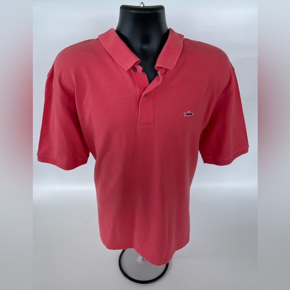 Fish‎ Hippie Polo Hot Pink Knit Cotton/Spandex Short Sleeve Men's 2XL
